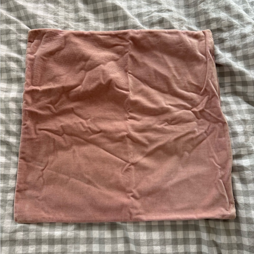 Elegant Pink Velvet Pillow Case